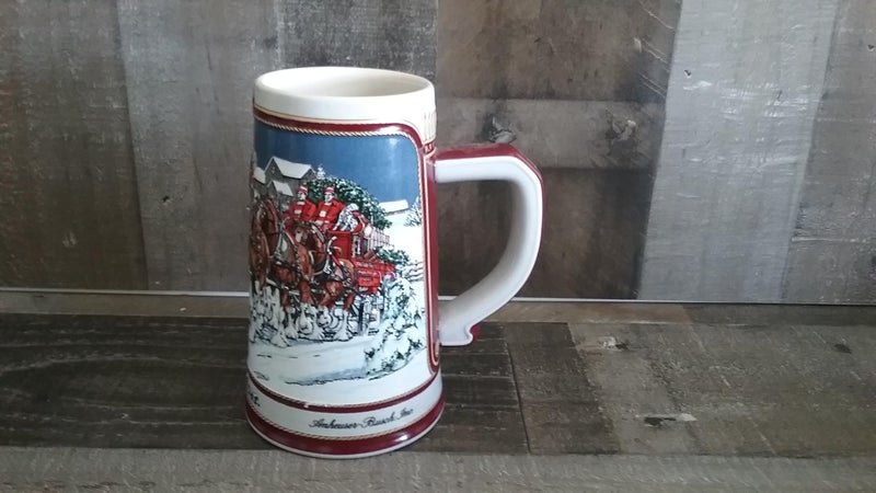 Budweiser 1989 BUDWEISER SPECIAL EDITION HOLIDAY STEIN - #CS-89 - WINTER'S EVENING - Image 2